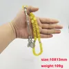 Charm Bracelets Tasbih yellow cat eye stone barrel beads muslim misbaha arabic prayer islamic eid gift Adha accessories on hand 230816