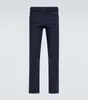 Mens Long Pants İtalyan Tasarım Loro Piana Temelo Slim Jeans Europoean ve Amerikan Katı Pantolon