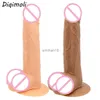 ディルド/ドン吸引カップの柔らかい肌の巨大な現実的なディルド感触ペニスアナルプラグ厚い陰茎エロティックディックセックスおもちゃのマスターベーションHKD230816