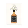 Peaches Tequila Vodka Liquor Bottle Flowers Canvas Painting Wall Art Alcohol Simplicity Flower Posters and Prints Pictures For Living Room Home Decor Wo6