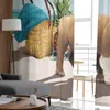 Vorhang Strand Ananas Tier Bulldogge Spiel purer Fenstervorhang für Schlafzimmer Vorhänge nach Hause Tüll Vorhänge für Wohnzimmer Chiffon Vorhänge R230816