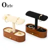 Scatole di gioielli Oirlv Stipper per orologio in legno solido supporto per orologi T-bar Organizzatore di accessori per gli oggetti di visualizzazione del negozio 230815