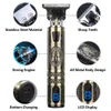 Electric Shavers Vintage T9 0mm Cordless Beard Hair Trimmer Professional Razors Electric Shaver Clipper For Men Hair Cutting Machine Barber 230816