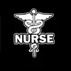 Wskaźnik pracy pielęgniarki kochający Syle Winyl Car Sticker czarny srebrny CA-0073095