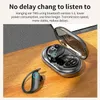 Wireless Earbuds Bluetooth 5.3 Headphones IPX7 Waterproof Earphones Over-Ear Stereo Bass Headset with Earhooks Microphone LED Battery Display