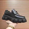 Top Designer Loafer Man Monolith Black Leather Loafers Gentleman Dress Shoes Chunky Patent Moccasins Platform Penny Sneaker Light Rubber Sole