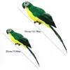 Garden Decorations Simulation Parrot Colorful Feather Lawn Figurine Ornament Animal Bird Outdoor Party Prop Parrots Statue Home Decoration