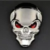 10st Lot 3D Skull Car Boot Chrome Badge Universal Auto Art Bakre lastbil Emblem Sticker1916