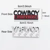 2st Set Cowboy Pimp Rushbox Edition Emblem Badge Sticker för Ford F-150 F250 F350 Silverado GMC Hummer238i