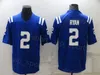 Mans Football 11 Michael Pittman Jr Jersey 1 Pat McAfee 99 DeForest Buckner 12 Andrew Luck 3 Rodrigo Blankenship Turn Back The Clock Embroidery Vapor Color Rush