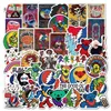 Adesivo à prova d'água 50pcs Cool Grateful Dead Adteers para Bike Motorcycle Laptop Bonete Lapgo de Lapgo Caixa de Vinil Decal de Vinil Mus253h