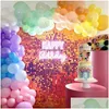 Decorazione per feste 1pc 30x30cm 3D Iridescent Pannello Iridescent Shimmer Shimmer Wall Birthday Birthing Wall Strecile Delivery Delivery Dhqs1