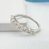 Bröllopsringar Neetim Full Ring for Women S925 Sterling Silver med 18K White Gold Plated Diamond Bridal Band Fine Jewelry 230816