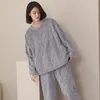 Frauen Nachtwäsche Fdfklak Winterpaar Pyjamas Anzug Flannel Familie Pijama Liebhaber Nacht Männer Frauen Freizeitkleidung M-3xl