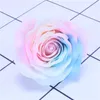 Dekorativa blommor lysande tvål rose blommhuvud handgjorda valentins gåva falsk simulering för alltid