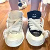 Xvessels/Vessel Shoes Womens Top Version Vanness Wu Same Style Open Smile Canvas Thick Soled High Casual Couple Cotton Candy Cloth