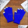 Fingerless Gloves Soft Touch Sn Fashion Woman Warm Solid Color Cotton Outdoor Causal Men Winter Kerstmis Geschenken 181 U2 Drop levering Toegang DHCC0