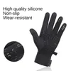 Five Fingers Gloves Winter Men Women Ski Snow Waterproof Cycling Full Finger Warm Thermal Fleece with Small Zipper Pocket 230816