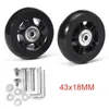 Bag Parts Accessories Luggage Suitcase Replacement Wheels Suitcase Repair OD 40/50mm Axles Deluxe Black With Screw Suitcase Wheels Black 230815