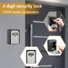 Caixas de armazenamento caixas Elecpow Password Lock Storage Caixa de armazenamento ao ar livre Montagem de parede de parede 4 Digit Combinação de senha de metal Caixa Caixa Página cofre 230815