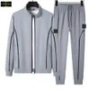 Stone Jacket Island Ropa deportiva para hombres Trajes de moda Primavera Otoño Sudaderas con capucha de marca Chaquetas Pantalones casuales Pantalones Bandas Ropa de diseñador