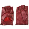 Cinq doigts gants en cuir Halffinger Glove's Fashion Thin Section creux Courte Cerme Sports en plein air Car voiture 230816