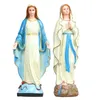 Decorative Objects Figurines Religious Sculpture Jesus Ornament Catholic Figure Artwork Crafts Virgin Mary Statue for Car Bedroom Church Living Room Shelf 230815