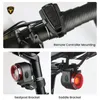 Bike Lights ANTUSI A8 Auto Brake Taillight Antitheft Alarm Lock Remote Smart Sense Bicycle Rear Light Wireless Bell Lamp Waterproof 230815