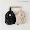 Bolsas de fraldas Backpack de fraldas coreanas Mochila de grande capacidade Cartoon portátil Urso Viagem Bolsa de ombro da mãe Z230817