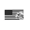 18 9 5cm Amerikaanse vlag Egle usa vinyl sticker auto sticker CA-1168298K