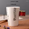 Tassen Tingke Moderne minimalistische Musikinstrument Keramik Becher kreativer Form Griff Wasser Kaffeetasse