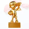 Oggetti decorativi Figurine Soccer Award Trofies Awards Resin Crafts Statue Golden Boy per cerimonie sportive feste o eventi 230815