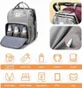 Windelbeutel Baby Windel Rucksack 3-in-1 Baby Windelbeutel tragbare Klappbettverkehr Baby Windelbeutel Z230816