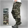 Pantalones para hombres camuflaje de carga joggers militares pantalones de hip hop ejército camuflaje spodnie meskie hombre algodón sudujo kargo ropa drop del dh51h