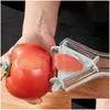 Fruit Vegetable Tools Sublimation 3 In 1 Peeler Stainless Steel Potato Slicer Shredder Mtifunctional Peelers Cutter Grater Drop Deli Dhuo2