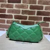 Designer Bolsas de luxo G Matelasse 2way Chain Saco de ombro de ombro verde 735049 Bolsa de ombro de crossbody 9A de qualidade superior