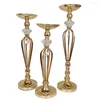 Candle Holders 10PCS Vases Flower Rack Stands Wedding Decoration Road Lead Table Centerpiece Pillar Candlestick For Party Event