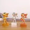 Decorative Objects Soccer Award Ceremony Trophy Resin Crafts Gold Golden Football Men Pupils Goldendoodle Gifts 230815