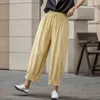 Женские брюки чернокожие женщины лето 2023 г. Винтажный Haren Solid Corean Fashion Sweat Aun