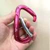 Climbing R 25PCS 24KN Bent Gate Outdoor Mountaineering Carabiner Rappelling Rescue Caving Aluminum Locking 230815