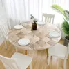 Tafelkleed waterdichte ronde ronde tafelkleed beschermt tafels vegen schone coverbeschermer voor keuken woonkamer feestevenement