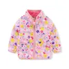 Jackor Jumping Meters Girls Outwears Fleece For Winter Autumn Baby Jackets Coats Flowers Kids Girls Jacket 230816