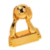 Decoratieve objecten Trophy Award Trofeeën Gold Football Reward Cups Sport Kids Cup Medals voetbalprijswinnaar Plastic Resin Toys Competition Decor 230815