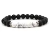 Kralen chakra lava rock armbanden voor mannen vrouwen natuurlijke genezing kristal nce stone tijger oog kralen ketens bangle yoga druppel del dhifc