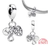 Ciondoli 925 Sterling Sier Pearl per braccialetti e collane Pandora Accessori per la moda di gioielli da donna semplice