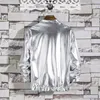 Men's Jackets Men Windbreaker 2023 Fashion Harajuku Autumn Stand Collar Zipper Nightclub Stage Costume Silver Streetwear Hip Hop Coats 230815