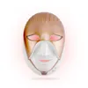 Ansiktsmassager PDT LED -mask podynamisk 8 färg cleopatra led mask 630 nm rött ljus smart touch ansikte nackmaskin 230815