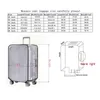 Bag Parts Accessories Full Transparent Luggage Protector Cover Thicken Suitcase Protector Cover PVC Suitcase Cover Rolling Luggage Cover 230816