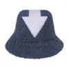 Boinas criativas Arrowhead Fisherman Hat Homem e Mulheres Autumn Winter Personality Street Trend Teddy Cashmere Bacia