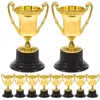 Dekorativa föremål 10st Award Trophy Cups Mini Gold Trophies For Party Children Early Learning Toys Priser Kids Birthday Present 230815